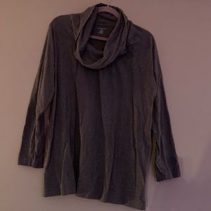 Land’s End Grey Cowl Neck Shirt